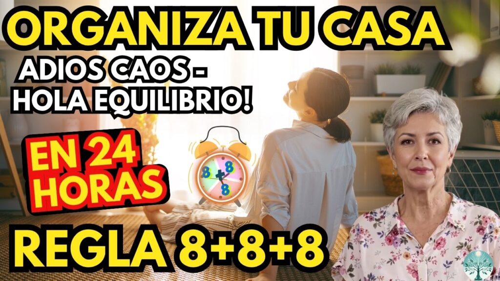 Organiza Tu Casa Y Tu Tiempo con La Regla 8+8+8 En 24 Horas