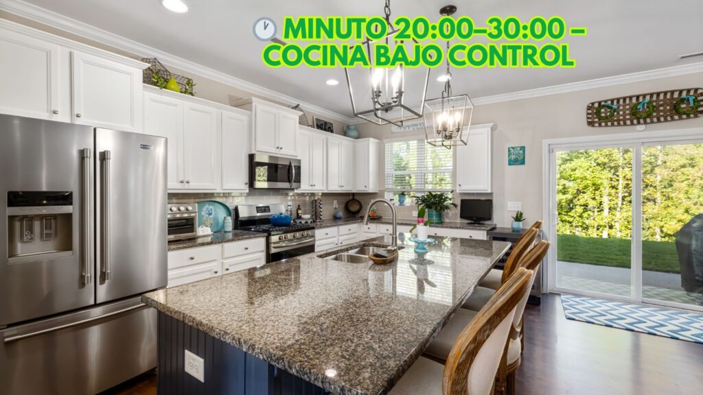 Cocina limpia y ordenada con la Rutina Diaria ArmonízaTE.